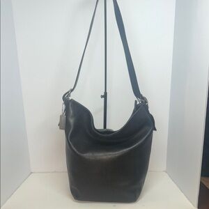 Coach Black Leather Hobo /Crossbody Bag